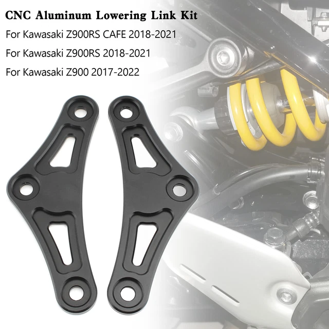 Kit Abaissement Arrière Réglable Chromé Kawasaki Z800 2013-2016 – Acier Inox 304 CNC, Look Custom & Stabilité