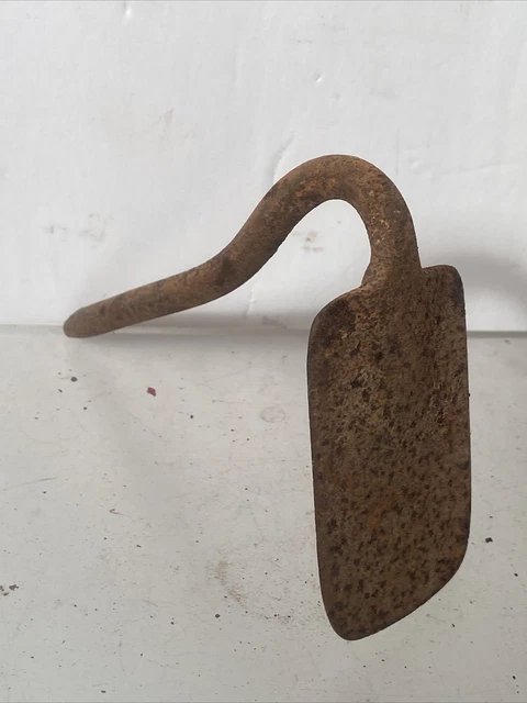 Antique Iron Garden Hoe Head Decorative Primitive Gardening Farm Tool