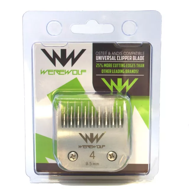 Werewolf Professionnel Chien Coupe-Ongles Lames Taille 4 9.5 MM Oster Andis Sure