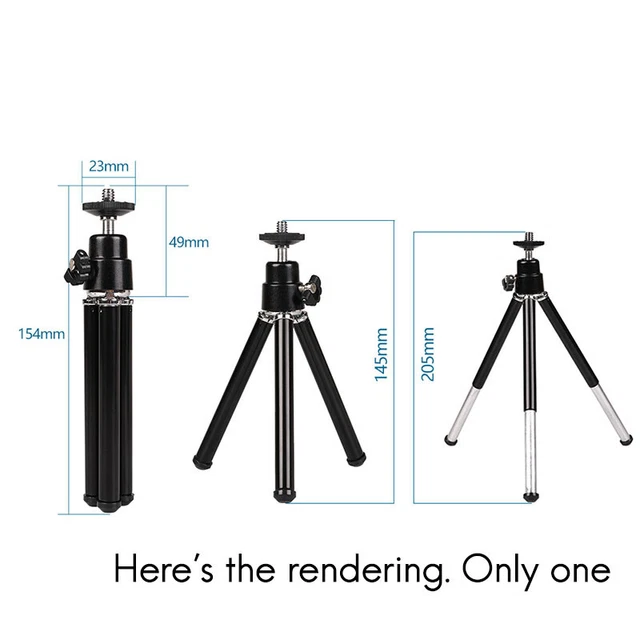 Treppiede portatile regolabile treppiede lega di alluminio per proiettore fotocamera nero J4T8 2