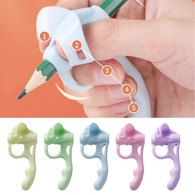 Kinder Silikon Bleistift Training Stift Aufschrift Hilfe Griff Posture Korrektur