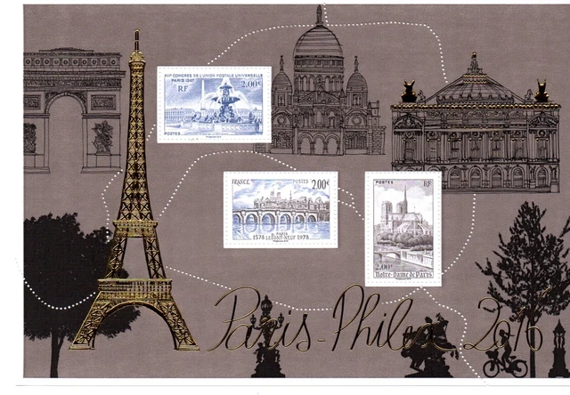 Bloc doré 2022 Paris Philex Le carré d'encre