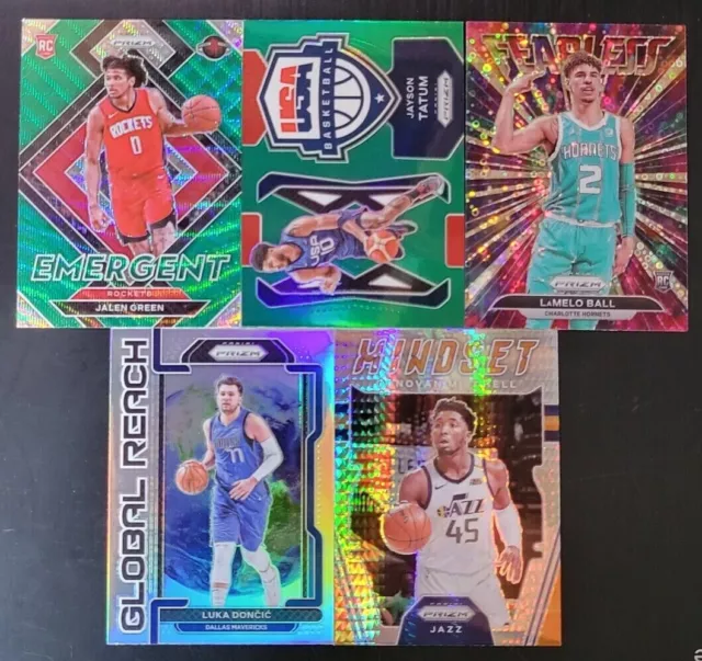 2021-22 Prizm Basketball GREEN / SILVER / INSERT PRIZMS You Pick the Card