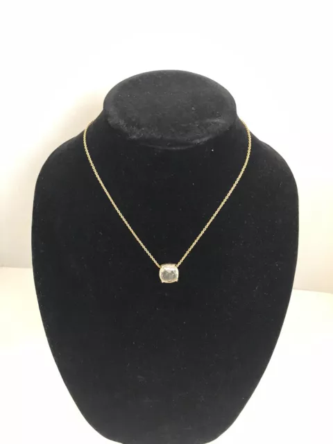 KATE SPADE Gold-Tone Crystal Pendant 19” Necklace