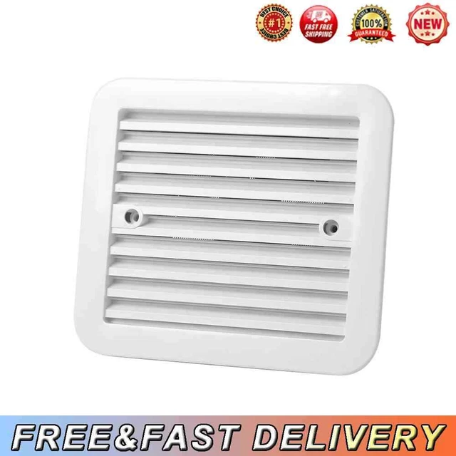 RV Fridge Vent with Fan Silent Trailer Caravan Side Air Ventilation Exhaust