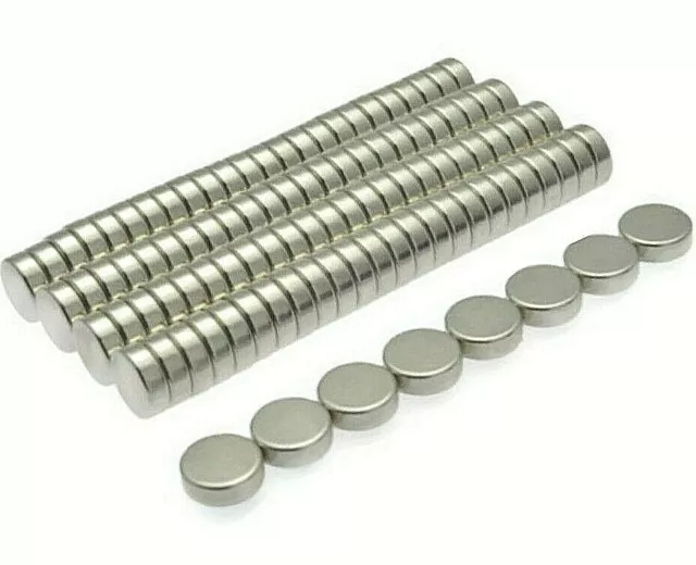 Super Strong Magnets 6mm x 2mm * Pull force 0.5Kg * Powerful Disc Magnet Round