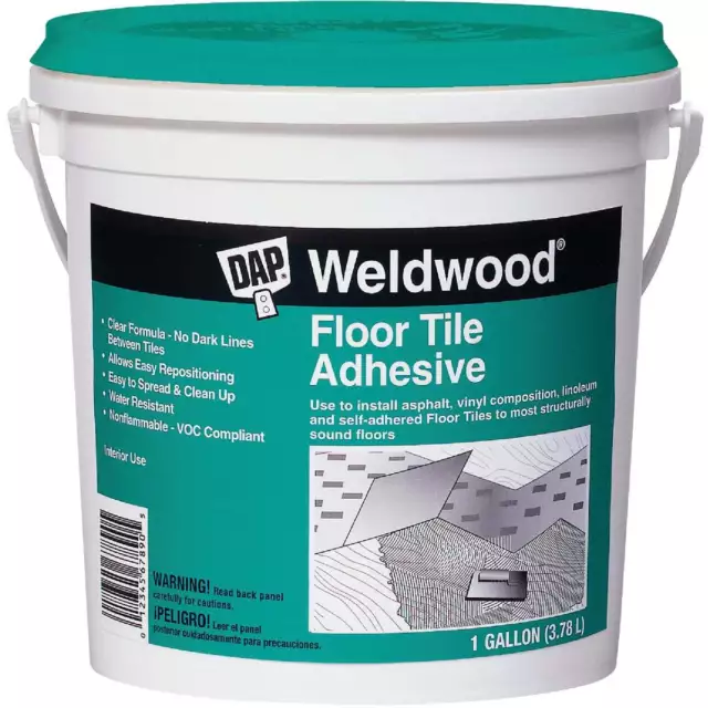 DAP Weldwood 1 Gal. Floor Tile Adhesive 00137 Pack of 4 DAP Weldwood 00137