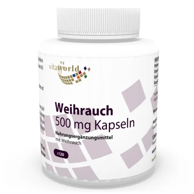 Boswellia Encens 500mg 120 Capsules Vita World pharmacie en Allemagne oliban