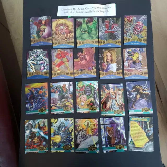 1995 Marvel Metal Base set Cards  You Pick! - with NM cards. NEW ADDITIONS  23/9 2