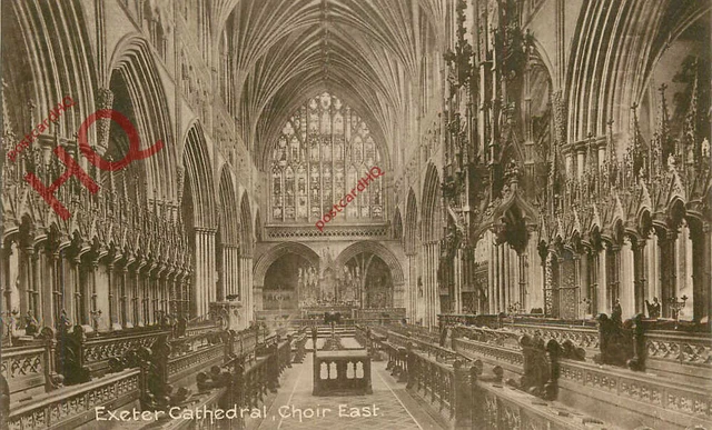 Picture Postcard: Exeter Cathedral, Choir East [Frith's]