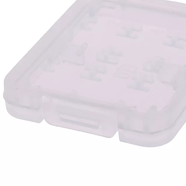 2Pcs 8 in 1 Transparent TF MS Memory Card Holder Plastic Case Storage -ot 2