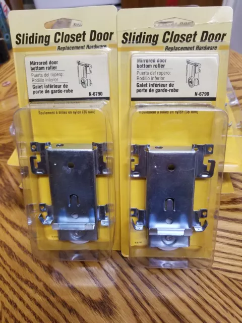 Prime Line N6790 1-7/16"  Mirror Door Roller Assembly *Pack of 2 rollers.