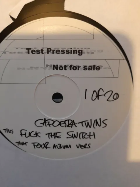 CAPOEIRA TWINS, FLICK THE SWITCH / FOUR album version. TEST PRESSING ONLY 20.