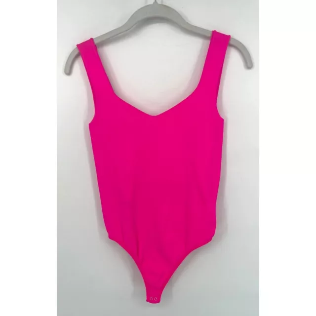 Intimately Free People Womens Hot Pink Bodysuit Size XS/S Nylon