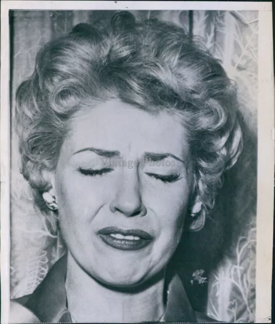 1958 Husband Harry Karl Accused Marie Mcdonald Kidnap Case Court 7X9 Press Photo