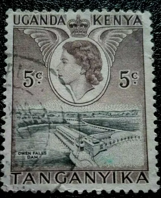 Kenya, Uganda and Tanganyika:1954 Queen Elizabeth II a.Rare & Collectible Stamp.