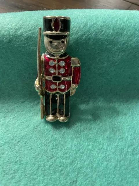 Avon Nutcracker Soldier Pin 3.5ins.