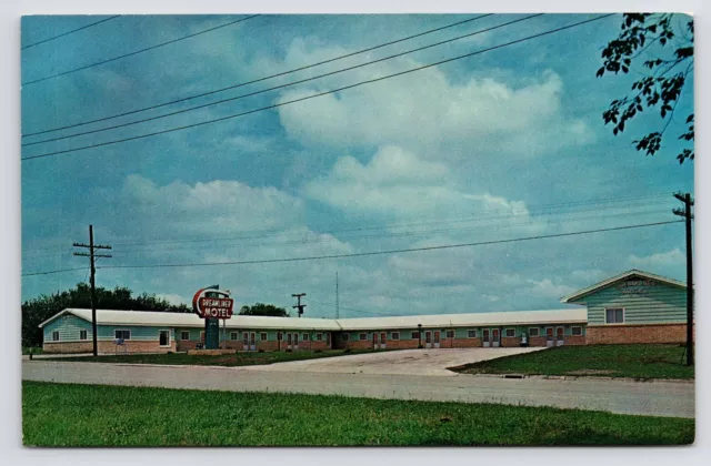 c1950s Neon Sign~Dreamliner Motel Mankato Kansas~KS VTG MCM Postcard