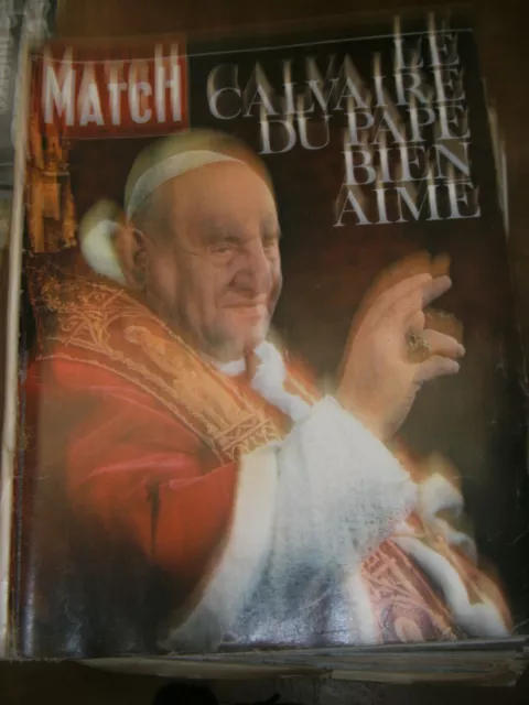 Paris Match N° 739 8 juin 1963 Calvaire du pape Jean XXIII Fellini Cocteau Delon
