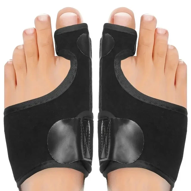 2pz Separatori Per Dita Traspiranti Con Piastra Metallica Regolabile Alluce