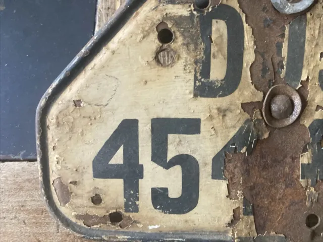 altes Kennzeichen Nummernschild Vorkrieg Oldtimer 2