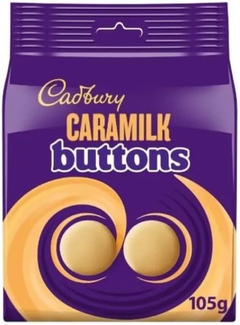 3 x Caramilk Golden Caramel Chocolate Buttons Bag 105g