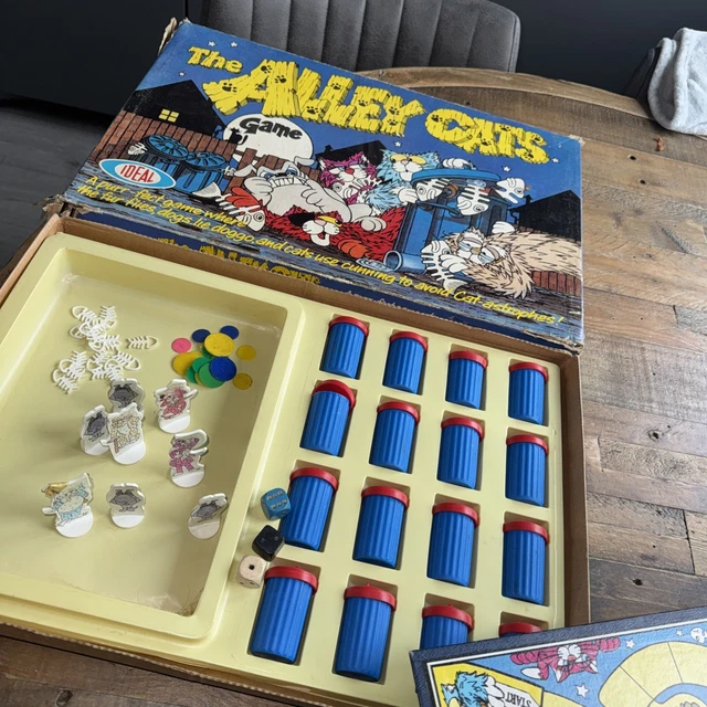 Jeu De Société Vintage The Alley Cats Game – Ideal 1977 – Jeu De Plateau Chats