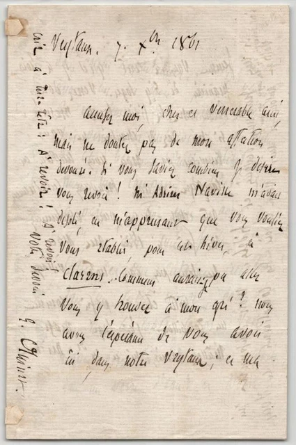 Emile de La Bedolliere - Letter Signed Autograph - 1843