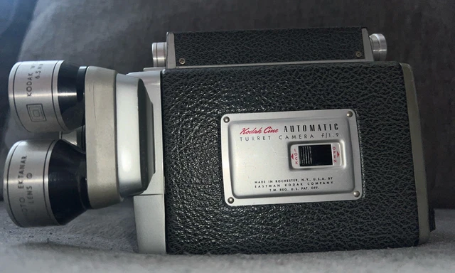 Kodak Cine Scopemeter 8mm Movie Film Camera Vintage Turret f/1.9 *Untested