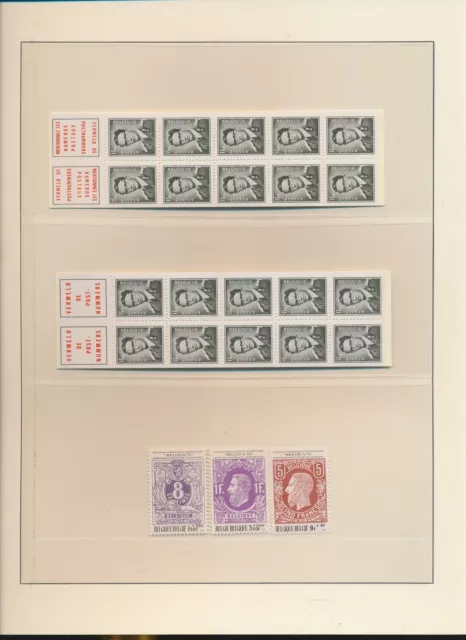 XE03124 Belgium 1970 king Baudouin definitives booklets MNH