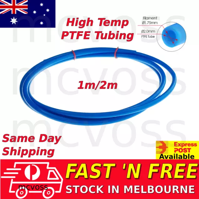 3D Printer Upgrade Parts 1/2m PTFE Teflon Bowden Tube 1.75mm High Temp 280°C