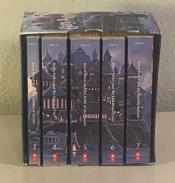 Harry Potter Scholastic Special Edition Set Paperback Book 2,4,5,6,7 Lot & Box