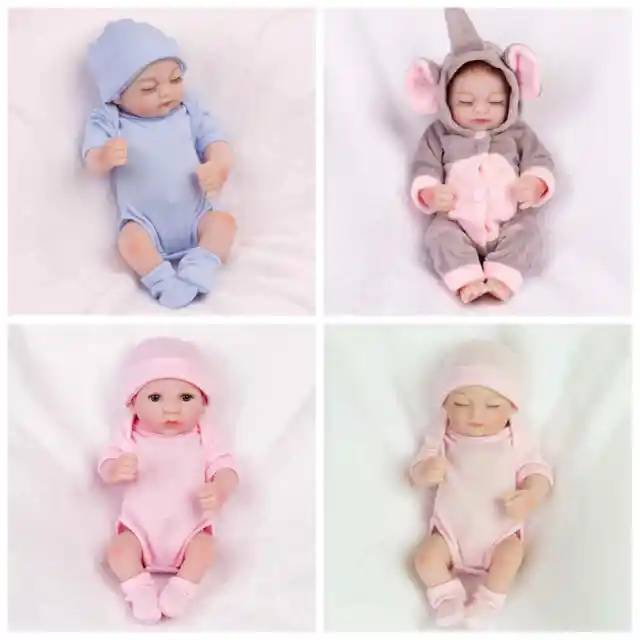 Full Body Soft Vinyl Silicone Girl Doll Reborn Baby Dolls Realistic Newborn Gift