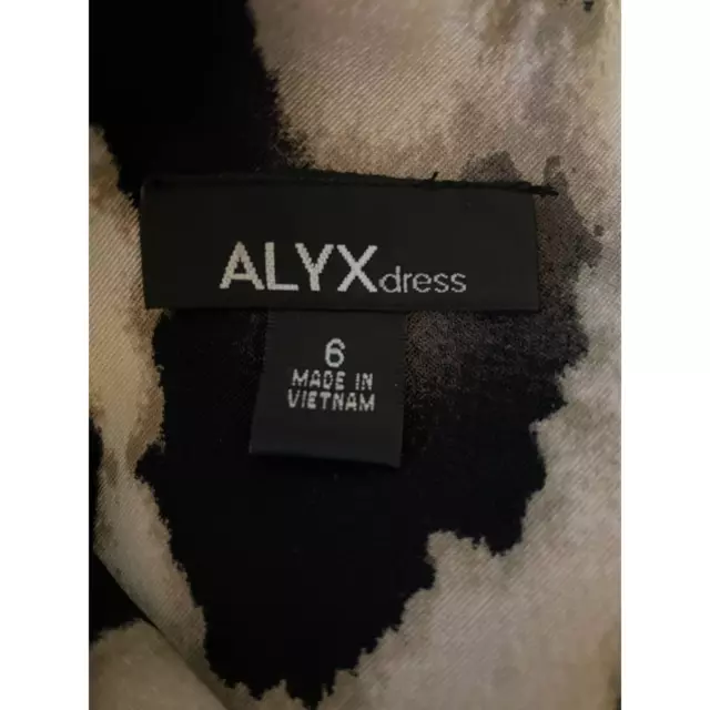 ALYX Dress Womens Size 6 Sheath Dress Cap Sleeve Animal Print 3