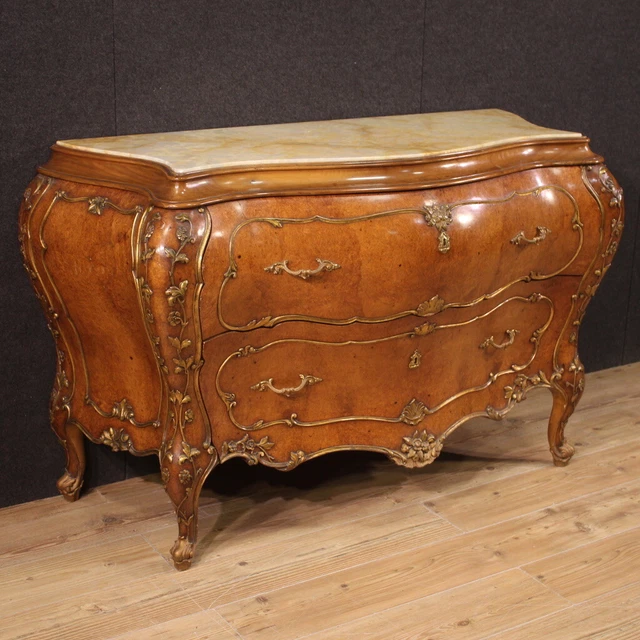 Comoda veneciana aparador mueble madera dorada nix estilo antiguo 900