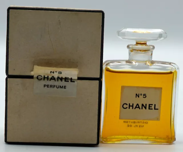 Chanel No 5 Perfume with Rare Original Box Packaging Vintage Old