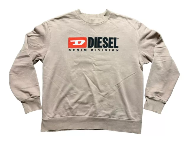 DIESEL Mens Denim Division Rose Colour Sweatshirt Size Medium