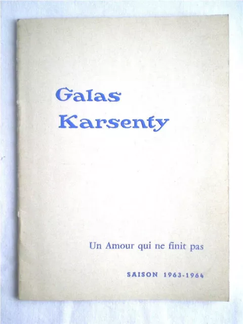 Programme Theatre Karsenty 1963/1964 Avec Dedicace De Christian Alers 3