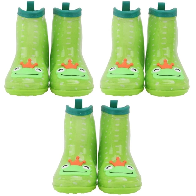 Bottes De Pluie Enfant Dinosaure – Imperméables En Caoutchouc, Semelle Antidérapante, Tailles 15 à 22