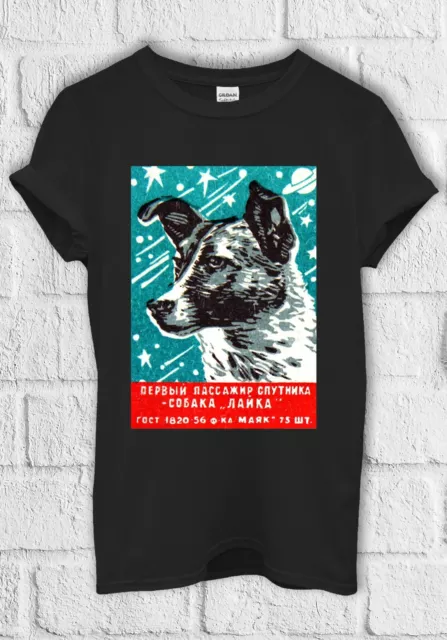 Soviet Space Dog Laika Cool Fun T shirt Men Women Hoodie Sweatshirt Unisex  2487