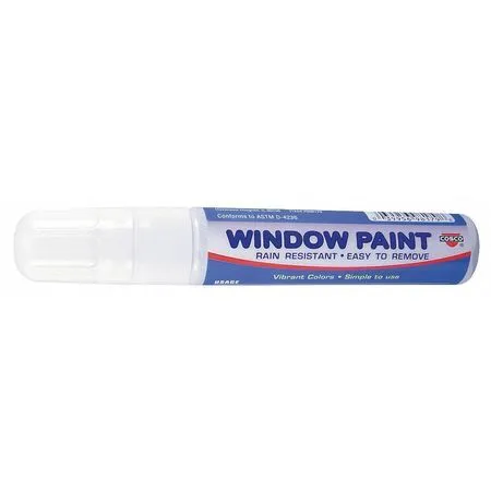 Cosco 038873 Removable Paint Marker, Extra Large Tip, White Color Family, Paint