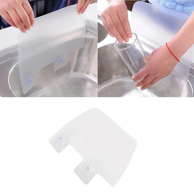 1 pieza protector de agua antisalpicaduras de resina deflector a prueba de salpicaduras para el hogar