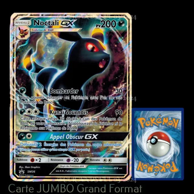 carte Pokémon JUMBO SM36 Noctali GX