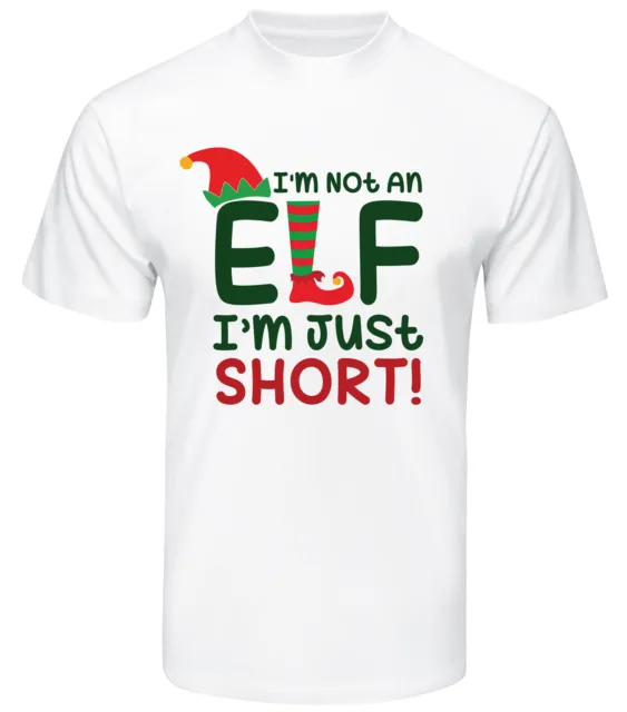 Christmas T-Shirt Mens Adults Im Not An Elf Tshirt Funny Xmas Santa Novelty Gift 2