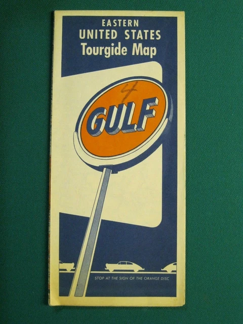 GULF OIL 1954 Road Map Of Eastern - Gulf Oil 1954 Road Map Of Eastern United.webp