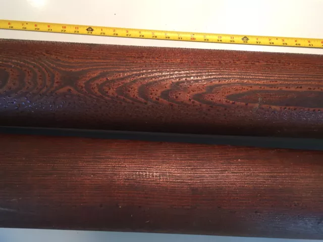 Qty 2 ARCH SALVAGE-ANTIQUE WOOD COLUMNS/PILLARS ~ 54.5" LONG 6