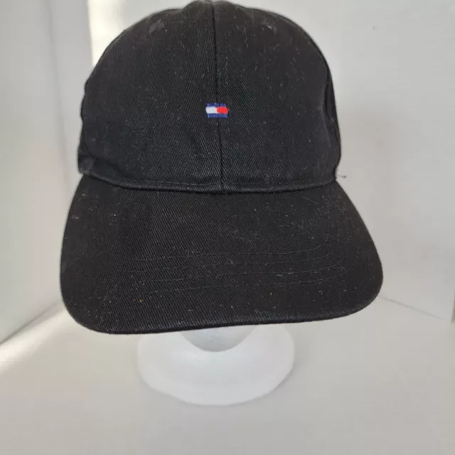 Tommy Hilfiger Hat Cap Mens Adjustable Strapback Black Embroidered Logo