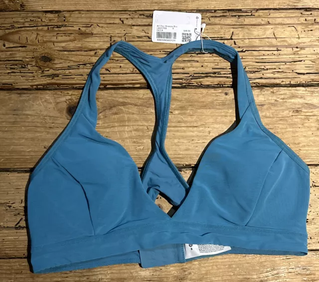 LULULEMON ALL DAY Breeze Bra NWT Size 6 Viridian Green Adjustable A/B Cup  Sports $44.95 - PicClick