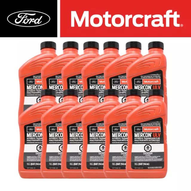 Motorcraft Mercon Ulv 11,352 L 10 Vitesses Huile Transmission Ford 2018+ 10R80