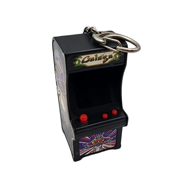 SUPER IMPULSE GALAGA Mini Toy Arcade Video Game Keychain Tiny Bandai ...